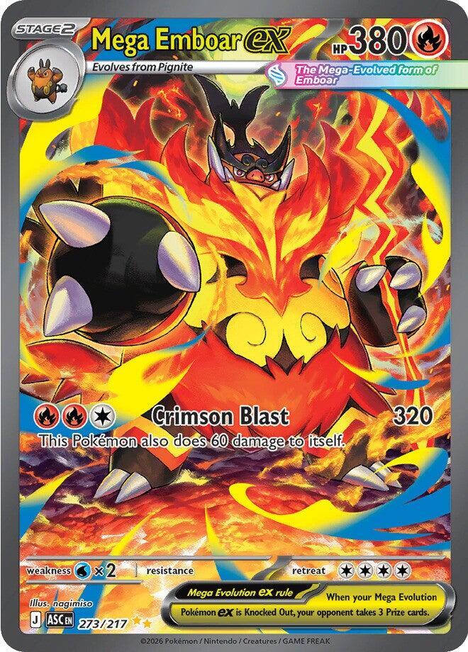 Mega Emboar ex 273/217 (ME: Ascended Heroes)  - Holofoil | Good Games Adelaide SA
