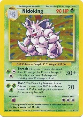 Nidoking 011/102 (Base Set)  - Holofoil | Good Games Adelaide SA