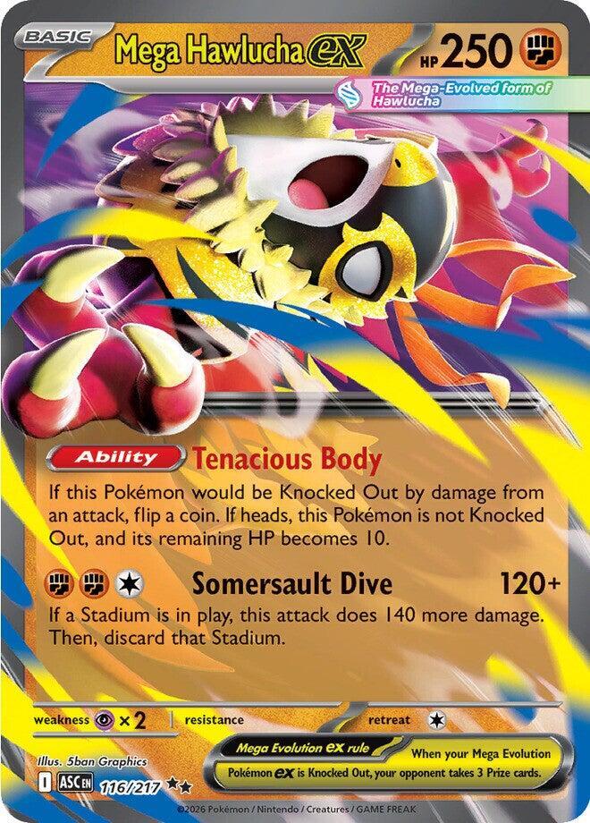 Mega Hawlucha ex 116/217 (ME: Ascended Heroes)  - Holofoil | Good Games Adelaide SA