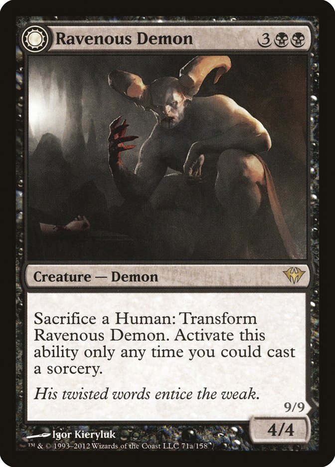 Ravenous Demon // Archdemon of Greed 71 (Dark Ascension)  - Foil | Good Games Adelaide SA