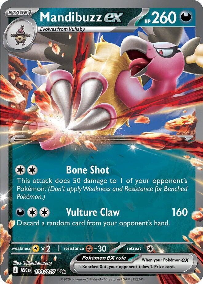 Mandibuzz ex 139/217 (ME: Ascended Heroes)  - Holofoil | Good Games Adelaide SA