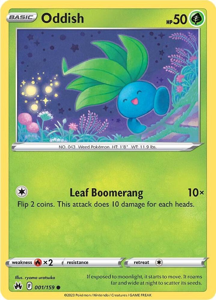Oddish 001/159 (Crown Zenith)  | Good Games Adelaide SA