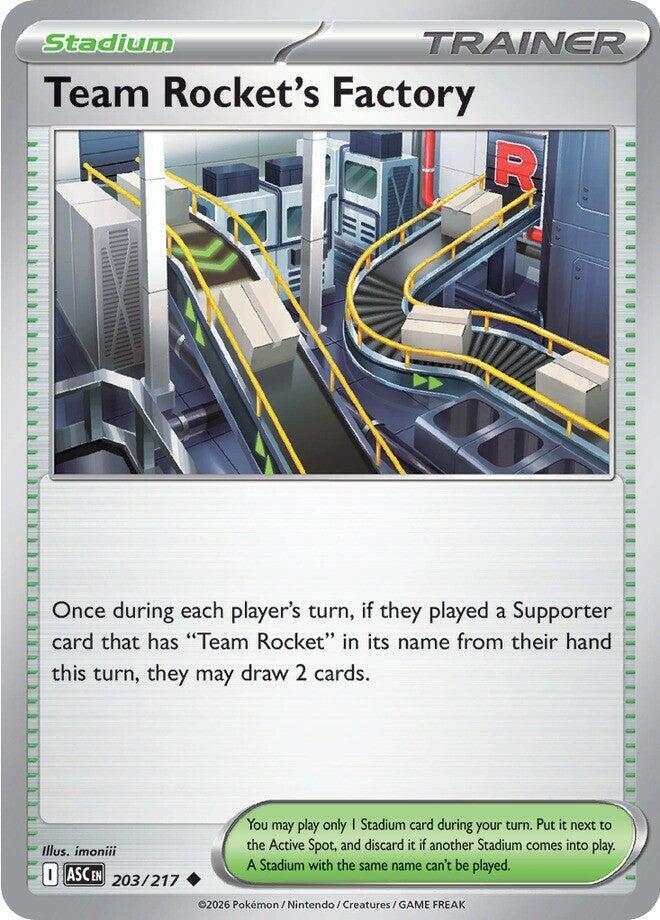 Team Rockets Factory 203/217 (ME: Ascended Heroes)  | Good Games Adelaide SA