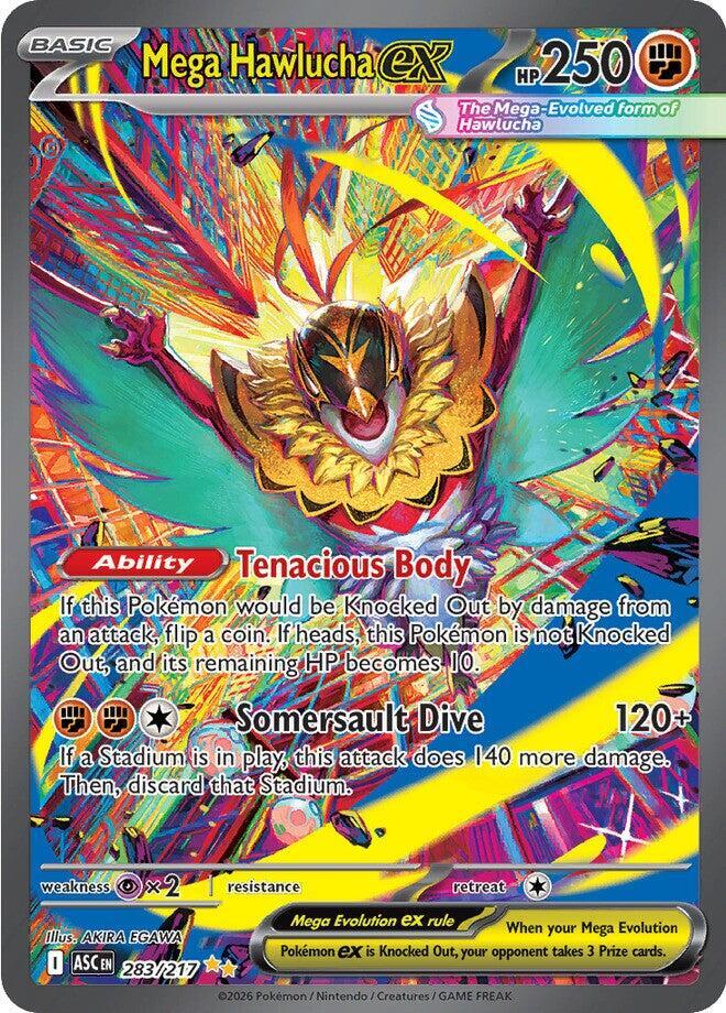 Mega Hawlucha ex 283/217 (ME: Ascended Heroes)  - Holofoil | Good Games Adelaide SA