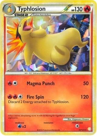 Typhlosion 32 123 Cracked Ice Holo 032/123 (Deck Exclusives)  - Holofoil | Good Games Adelaide SA