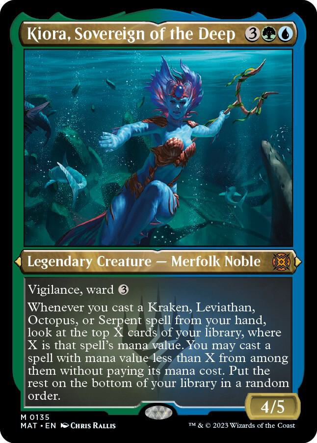 Kiora, Sovereign of the Deep 135 (March of the Machine: The Aftermath)  - Etched Foil | Good Games Adelaide SA