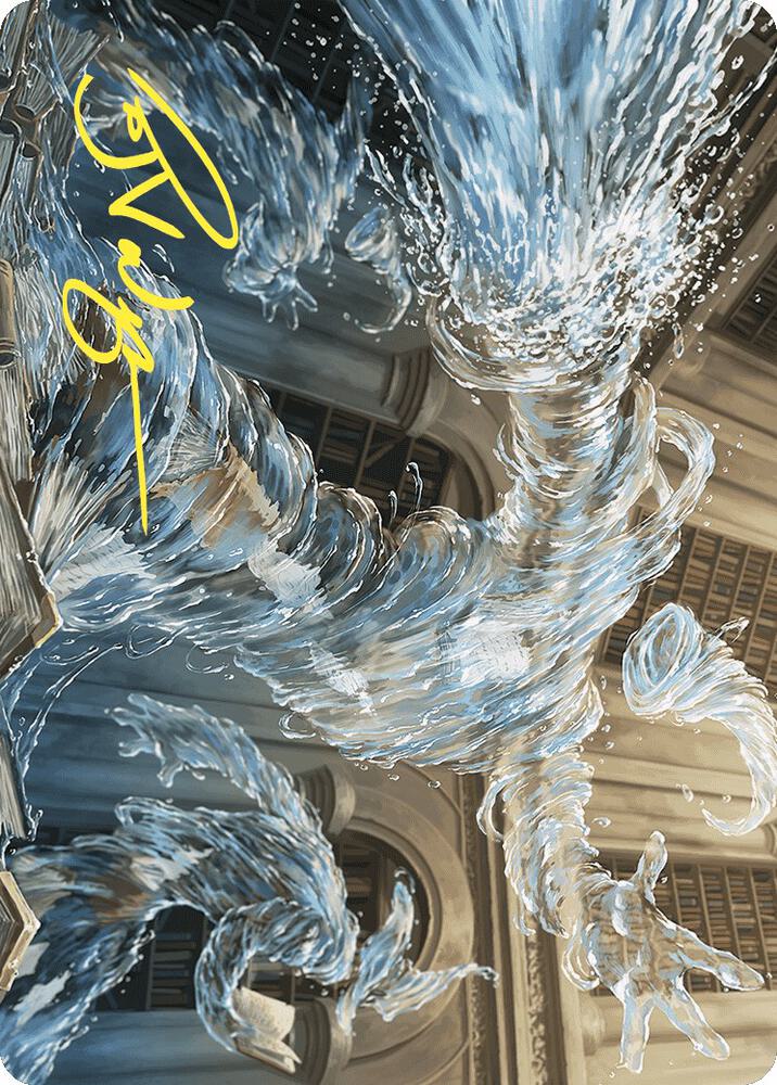 Splashy Spellcaster Art Card Gold Stamped Signature 9 (Art Series: Wilds of Eldraine)  | Good Games Adelaide SA