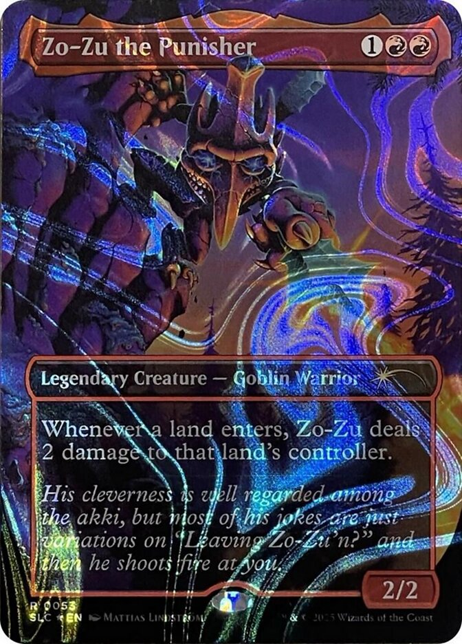Zo-Zu the Punisher 53 (Secret Lair Countdown Kit)  - Borderless Halo Foil | Good Games Adelaide SA