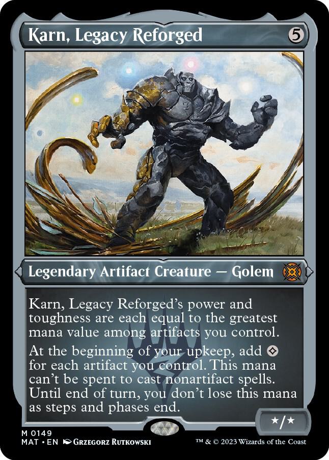 Karn. Legacy Reforged 149 (March of the Machine: The Aftermath)  - Etched Foil | Good Games Adelaide SA