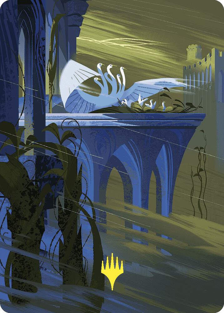 Doubling Season Art Card Gold Stamped Planeswalker Symbol 71 (Art Series: Wilds of Eldraine)  | Good Games Adelaide SA