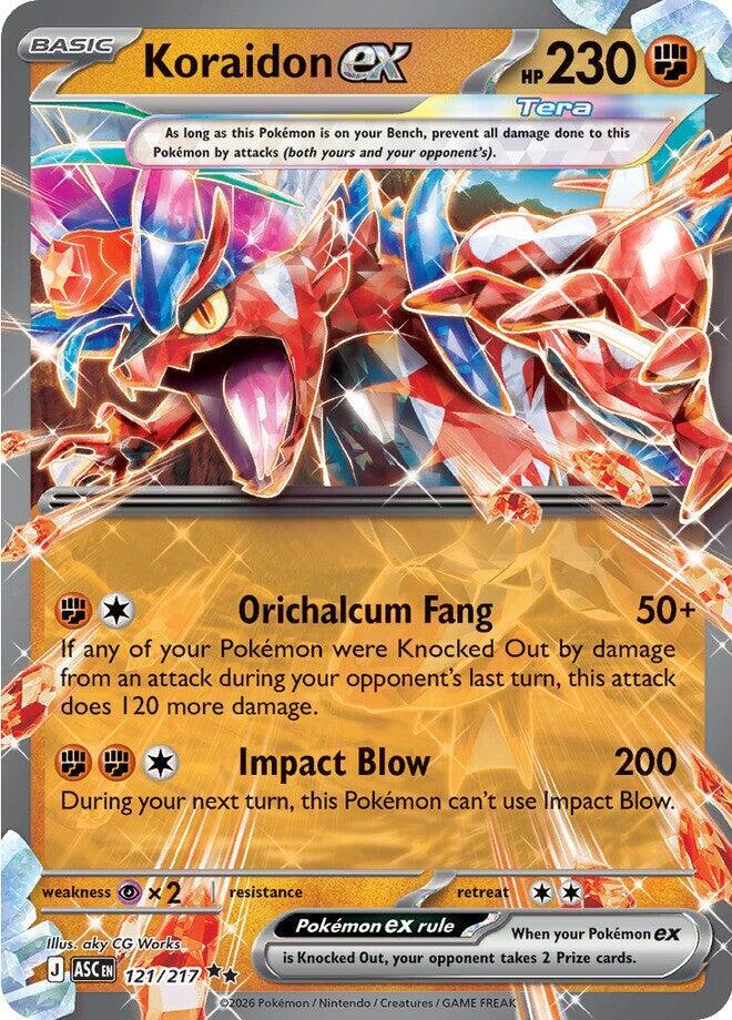 Koraidon ex 121/217 (ME: Ascended Heroes)  - Holofoil | Good Games Adelaide SA