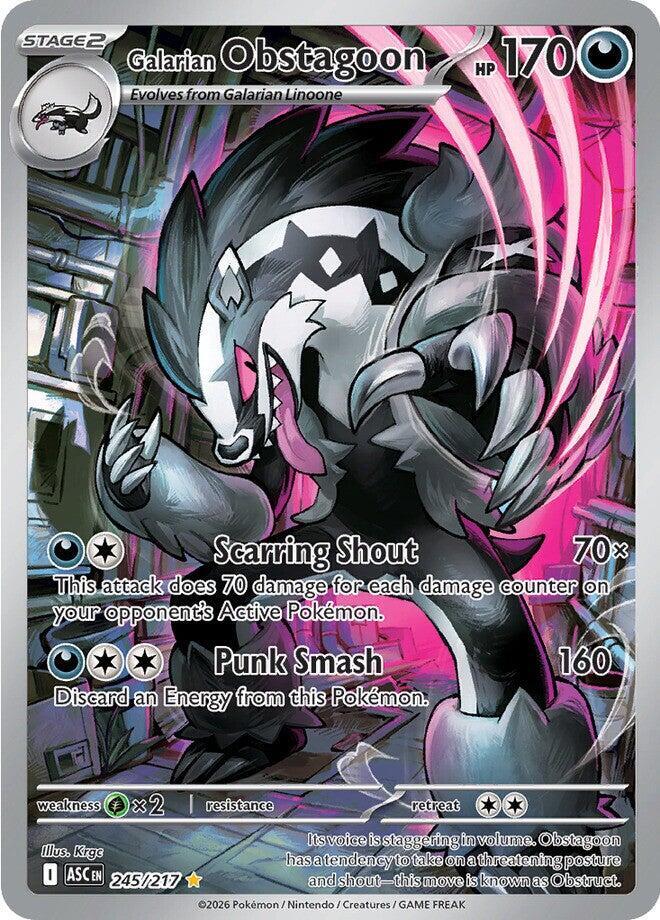 Galarian Obstagoon 245/217 (ME: Ascended Heroes)  - Holofoil | Good Games Adelaide SA