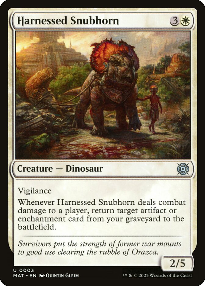 Harnessed Snubhorn 3 (March of the Machine: The Aftermath)  | Good Games Adelaide SA