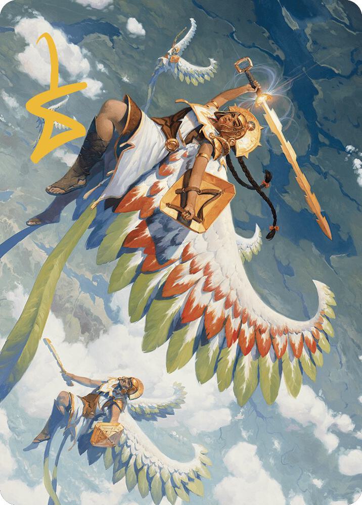 Resplendent Angel Art Card 5 81 Gold Stamped Signature 5 (Art Series: The Lost Caverns of Ixalan)  | Good Games Adelaide SA