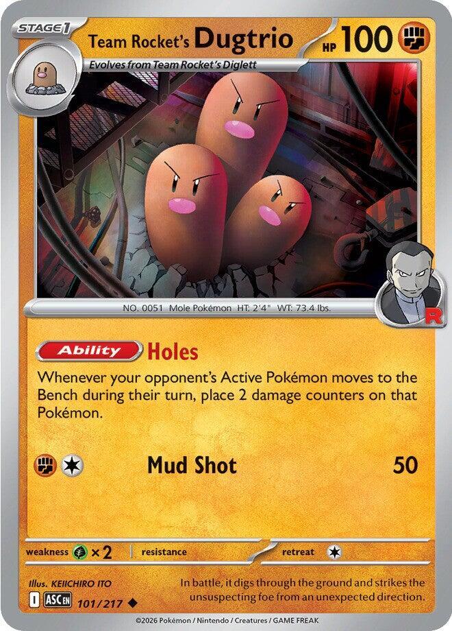 Team Rocket's Dugtrio 101/217 (ME: Ascended Heroes)  | Good Games Adelaide SA