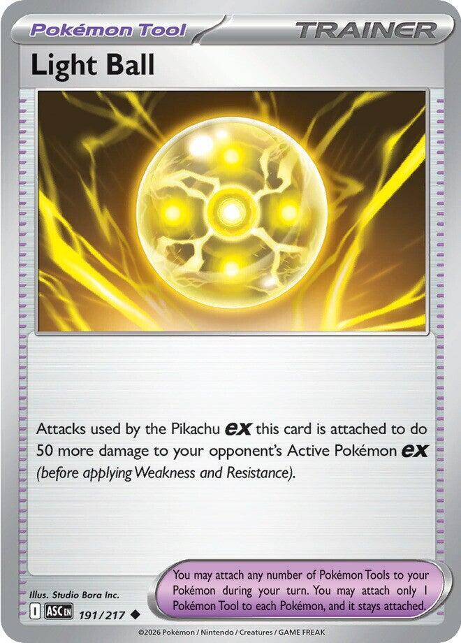 Light Ball 191/217 (ME: Ascended Heroes)  - Reverse Holofoil | Good Games Adelaide SA