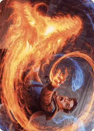 Frantic Firebolt Art Card 16 (Art Series: Wilds of Eldraine)  | Good Games Adelaide SA