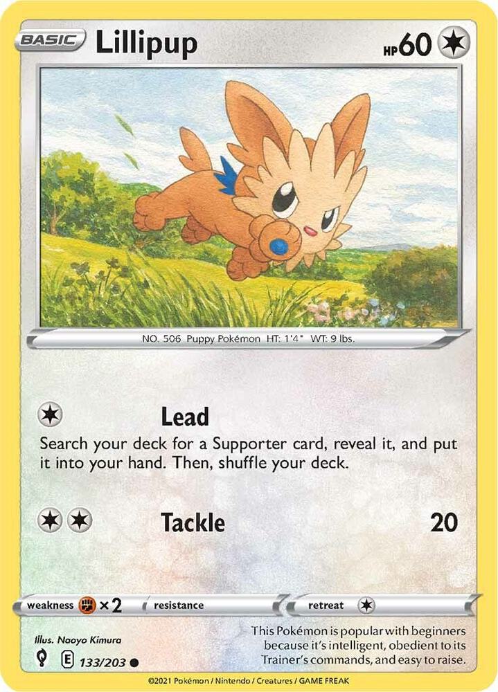 Lillipup 133/203 (SWSH07: Evolving Skies)  | Good Games Adelaide SA