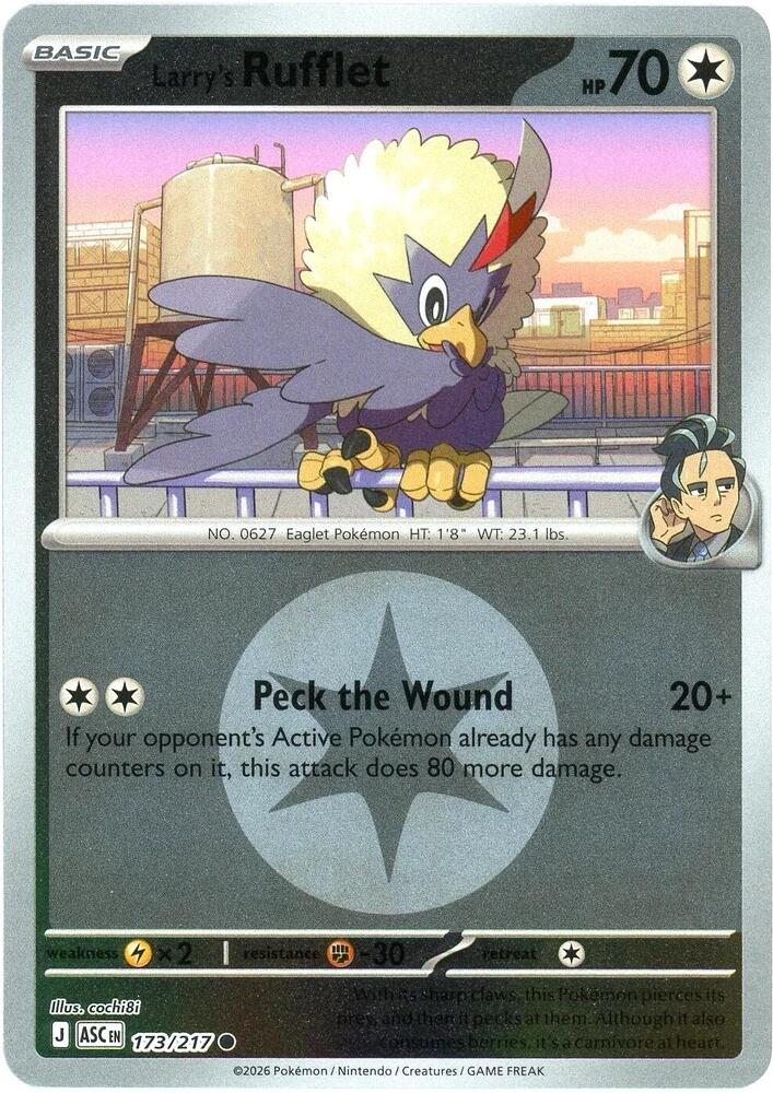 Larry's Rufflet 173/217 (ME: Ascended Heroes)  - Reverse Holofoil | Good Games Adelaide SA