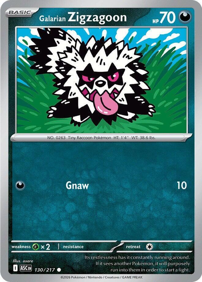 Galarian Zigzagoon 130/217 (ME: Ascended Heroes)  | Good Games Adelaide SA