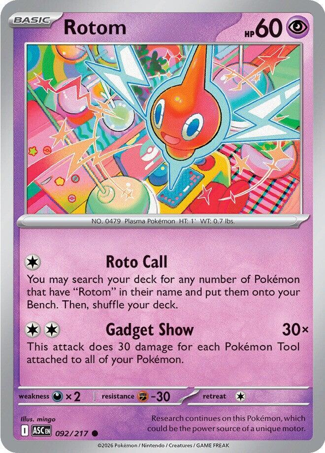 Rotom 092/217 (ME: Ascended Heroes)  | Good Games Adelaide SA
