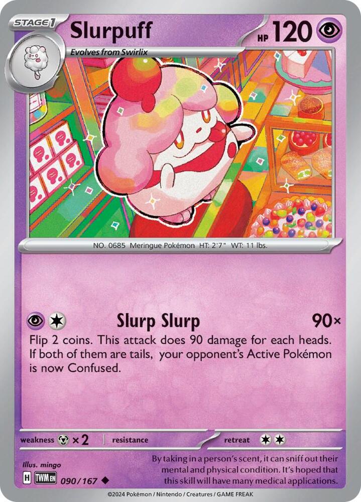 Slurpuff 090/167 (SV06: Twilight Masquerade)  | Good Games Adelaide SA