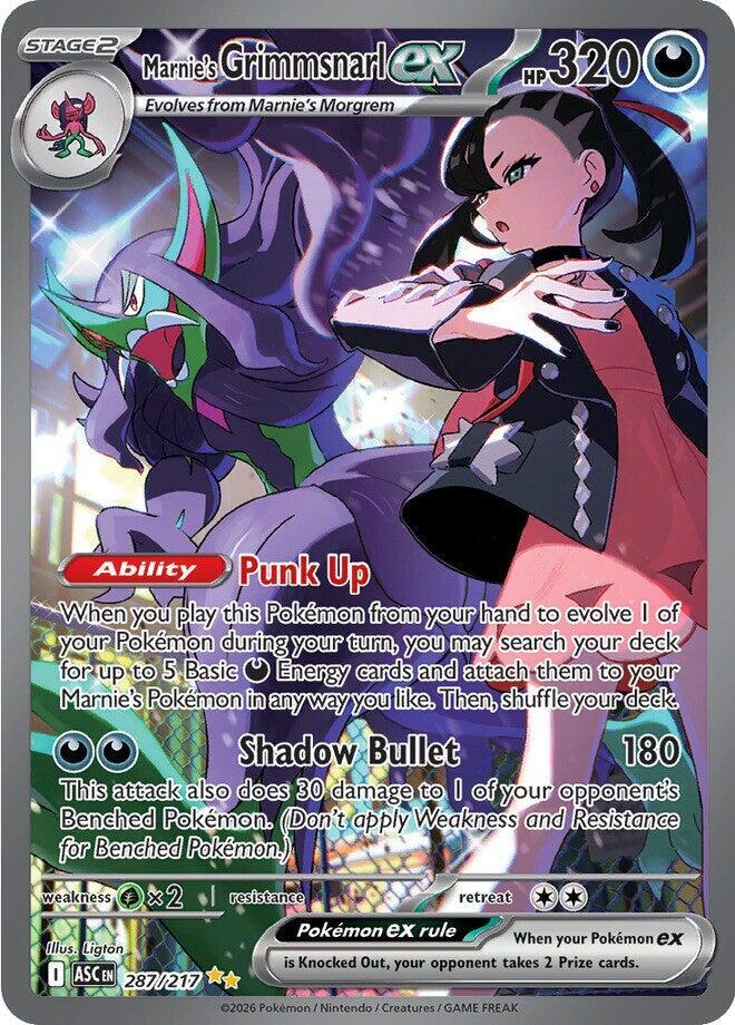 Marnie's Grimmsnarl ex 287/217 (ME: Ascended Heroes)  - Holofoil | Good Games Adelaide SA