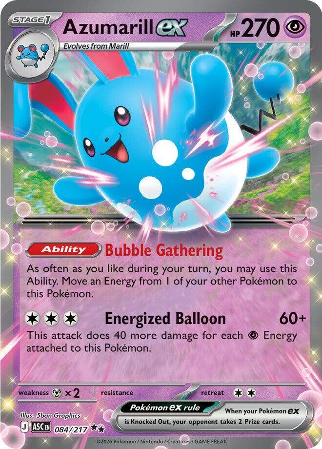 Azumarill ex 084/217 (ME: Ascended Heroes)  - Holofoil | Good Games Adelaide SA