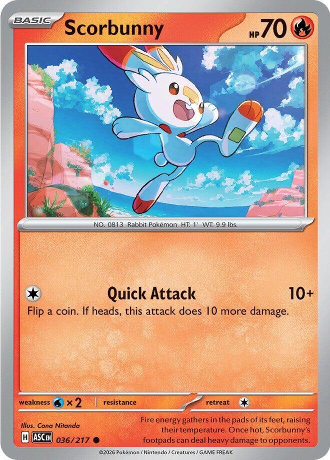 Scorbunny 036 217 036/217 (ME: Ascended Heroes)  | Good Games Adelaide SA