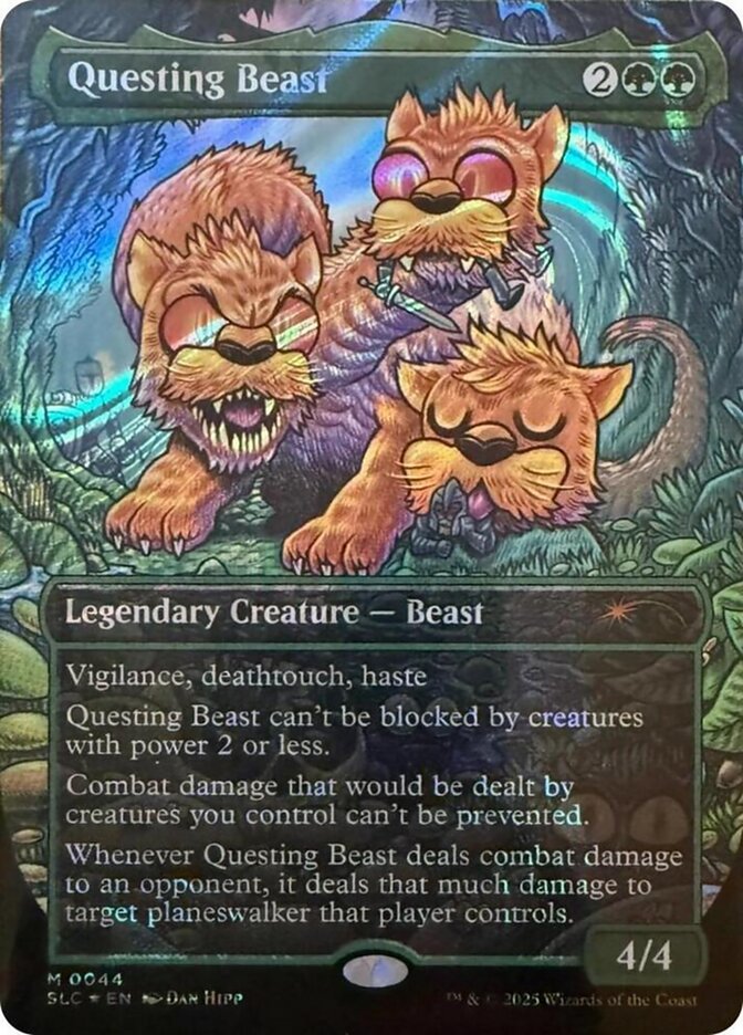Questing Beast 44/84 (Secret Lair Countdown Kit)  - Borderless Halo Foil | Good Games Adelaide SA