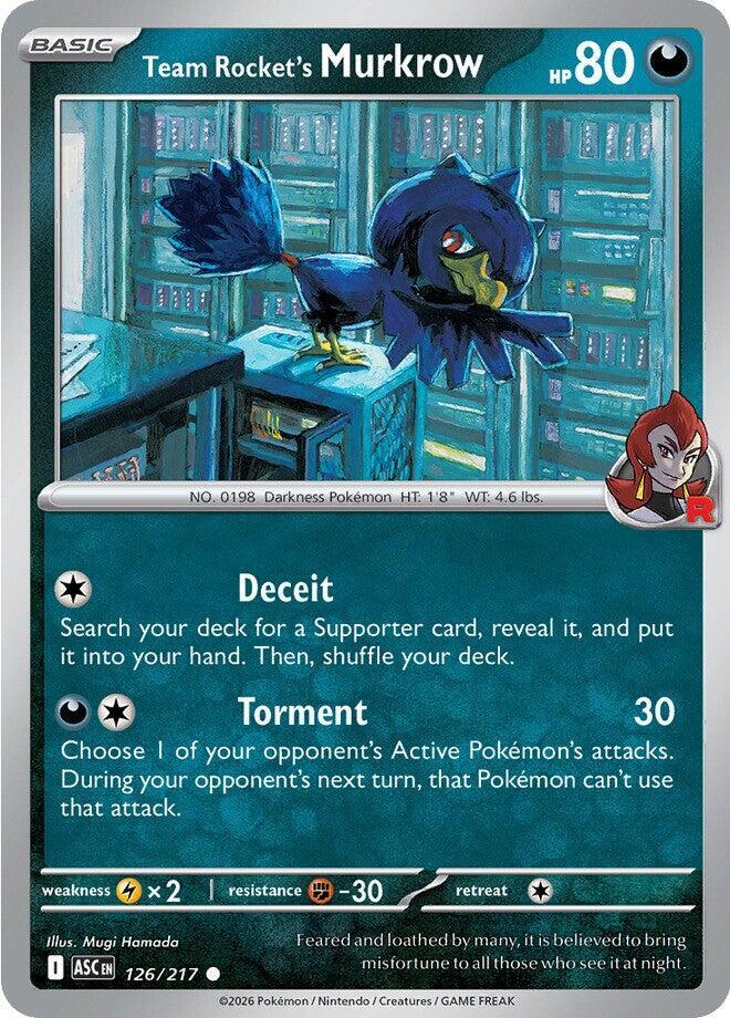 Team Rockets Murkrow 126/217 (ME: Ascended Heroes)  | Good Games Adelaide SA