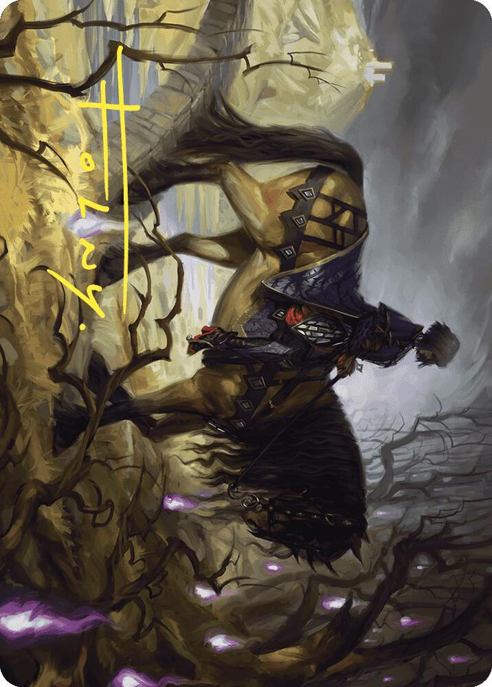 Rowans Grim Search Art Card Gold Stamped Signature 13 (Art Series: Wilds of Eldraine)  | Good Games Adelaide SA