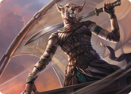 Mirri Weatherlight Duelist Art Card 28 (Art Series: Commander Masters)  | Good Games Adelaide SA