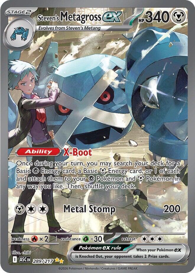 Steven's Metagross ex 289/217 (ME: Ascended Heroes)  - Holofoil | Good Games Adelaide SA