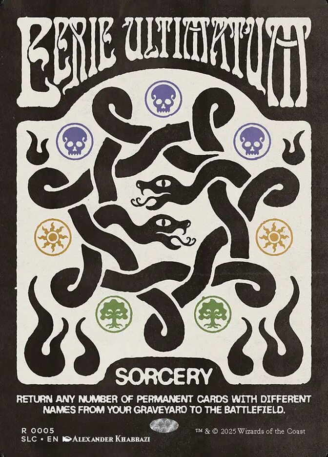Eerie Ultimatum 5 (Secret Lair Countdown Kit)  - Borderless Foil | Good Games Adelaide SA