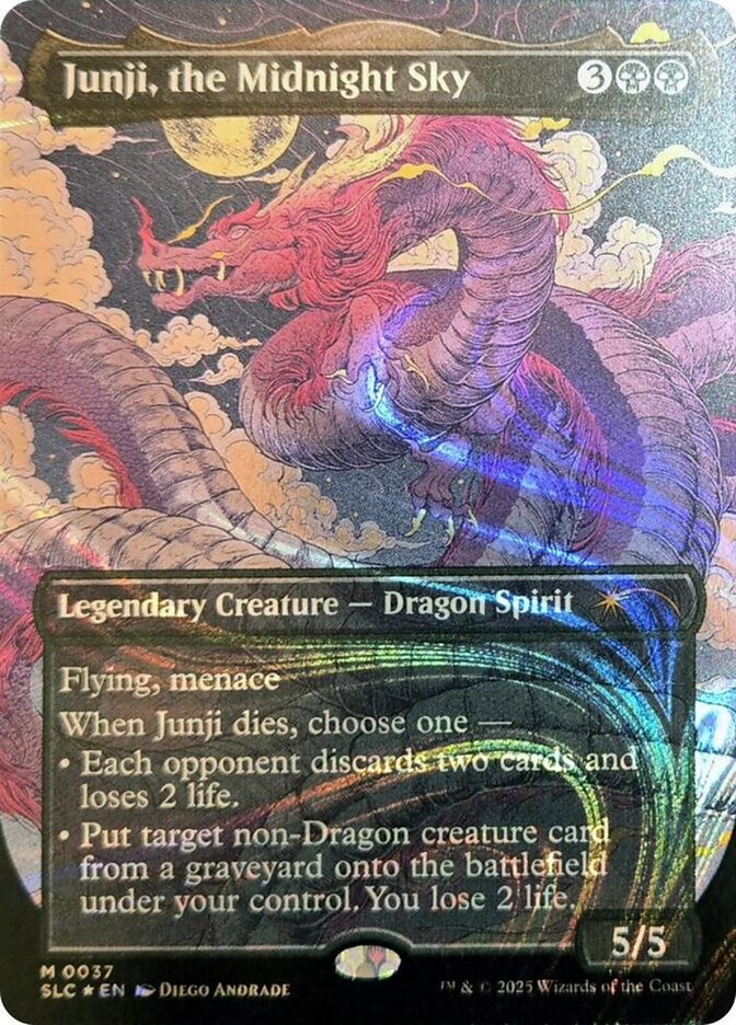 Junji, the Midnight Sky 37 (Secret Lair Countdown Kit)  - Borderless Halo Foil | Good Games Adelaide SA