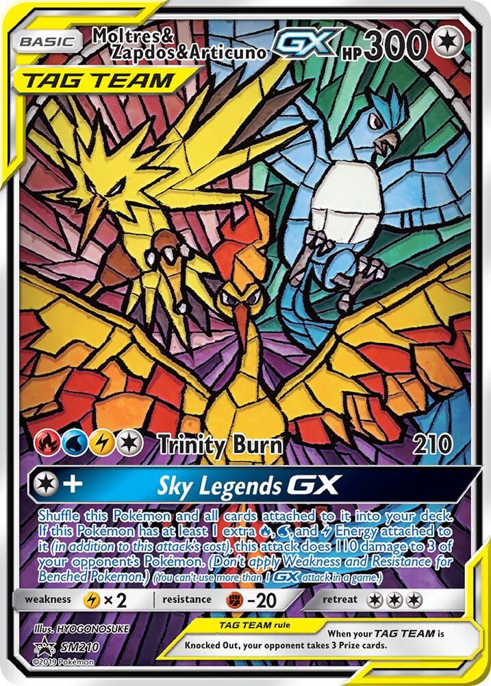 Moltres and Zapdos and Articuno GX SM210 (SM Promos)  - Holofoil | Good Games Adelaide SA