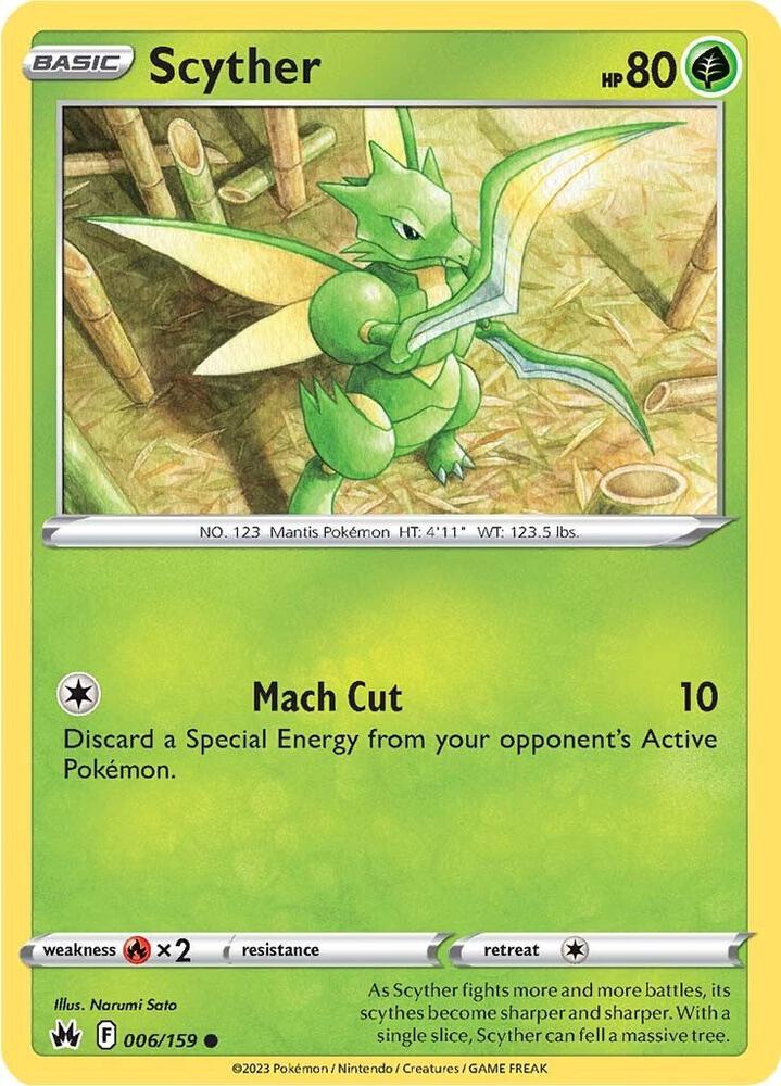 Scyther 006/159 (Crown Zenith)  | Good Games Adelaide SA