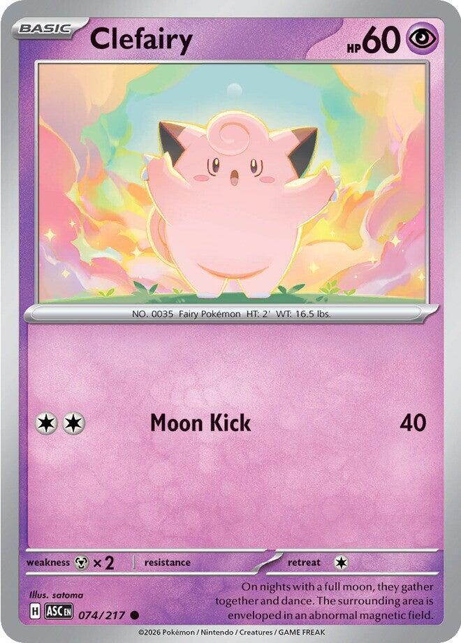 Clefairy 074/217 (ME: Ascended Heroes)  - Reverse Holofoil | Good Games Adelaide SA