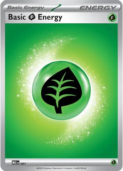 Basic Grass Energy 001 1 (MEE: Mega Evolution Energies)  - Reverse Holofoil | Good Games Adelaide SA