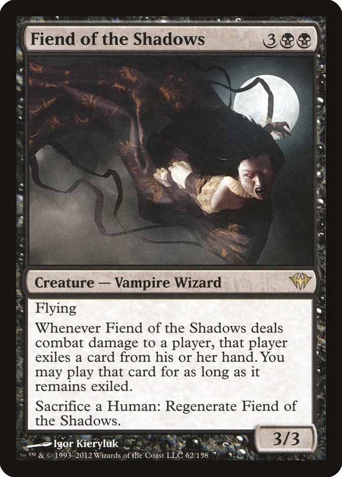 Fiend of the Shadows 62 (Dark Ascension)  - Foil | Good Games Adelaide SA