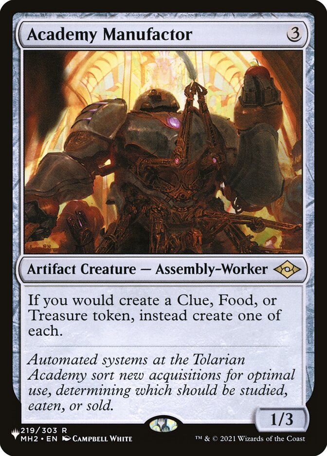 Academy Manufactor 219/303 (The List Reprints)  | Good Games Adelaide SA