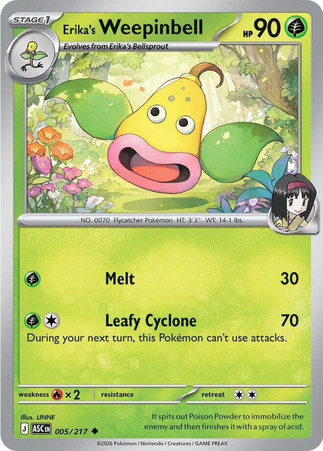 Erika's Weepinbell 005/217 (ME: Ascended Heroes)  - Reverse Holofoil | Good Games Adelaide SA