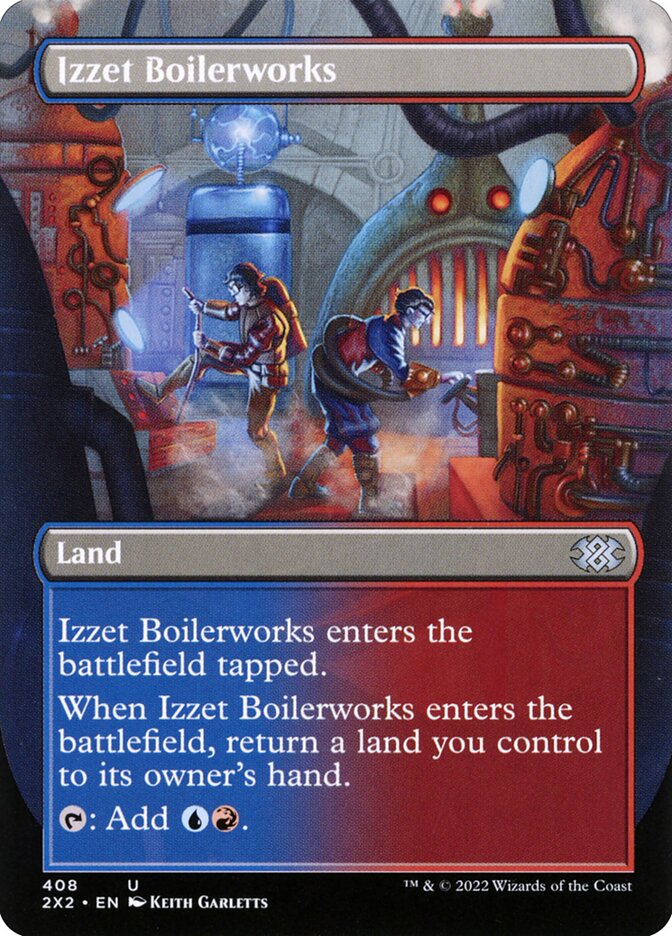 Izzet Boilerworks Borderless 408 (Double Masters 2022)  - Foil | Good Games Adelaide SA