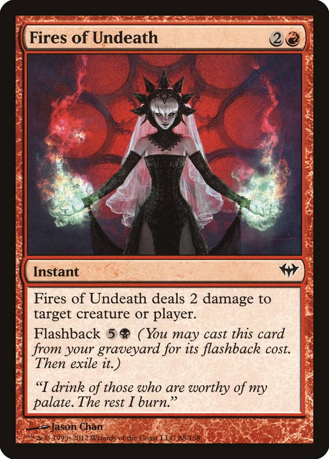 Fires of Undeath 88 (Dark Ascension)  - Foil | Good Games Adelaide SA
