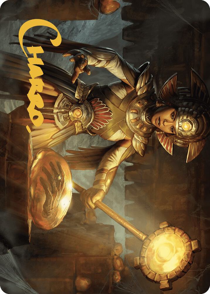 Curator of Suns Creation Art Card Gold Stamped Signature 18 (Art Series: The Lost Caverns of Ixalan)  | Good Games Adelaide SA