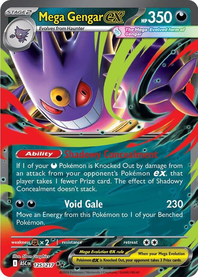 Mega Gengar ex 125/217 (ME: Ascended Heroes)  - Holofoil | Good Games Adelaide SA