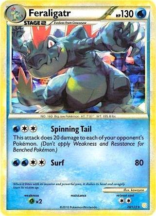 Feraligatr 20 123 Cracked Ice Holo 020/123 (Deck Exclusives)  - Holofoil | Good Games Adelaide SA