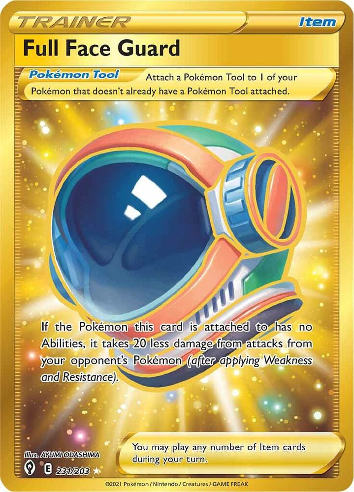 Full Face Guard Secret 231/203 (SWSH07: Evolving Skies)  - Holofoil | Good Games Adelaide SA