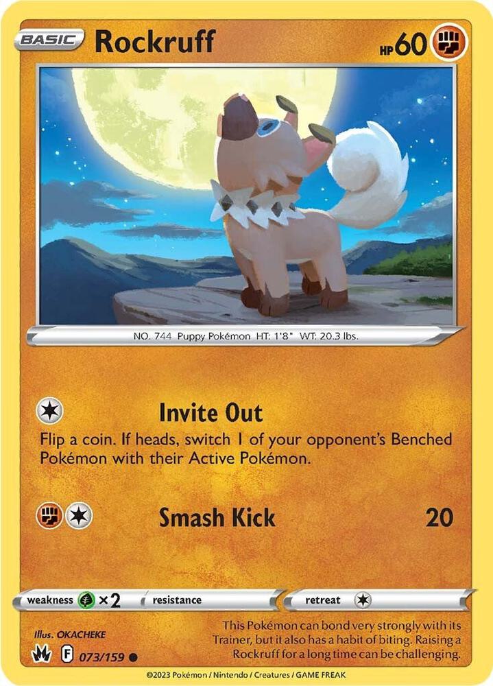 Rockruff 073/159 (Crown Zenith)  | Good Games Adelaide SA